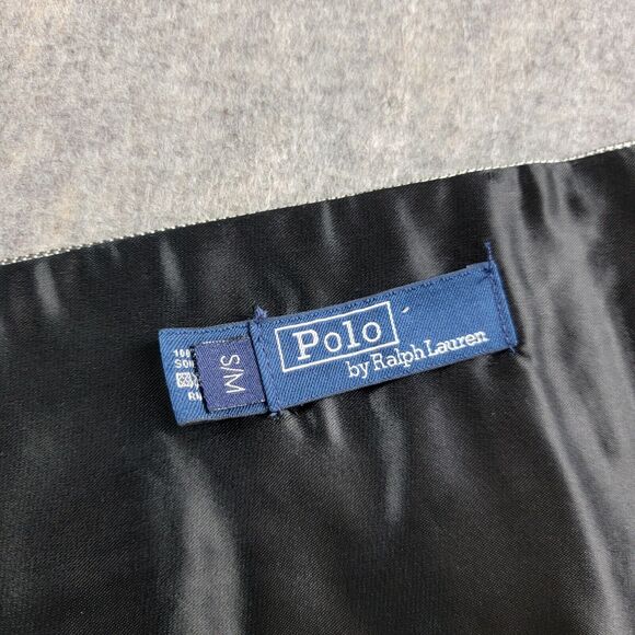 Polo Ralph Lauren Vintage Houndstooth Tuxedo Silk Cummerbund Black White S/M - Picture 7 of 9